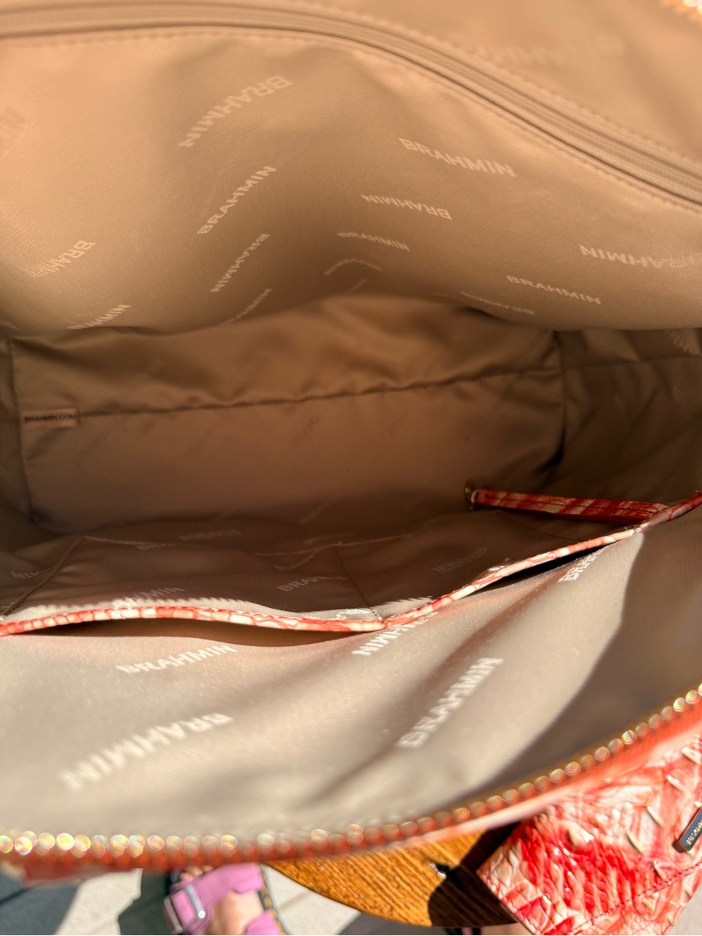 Brahmin Flamingo Large Duxbury Satchel & Veronica Set - Picture 15 of 16